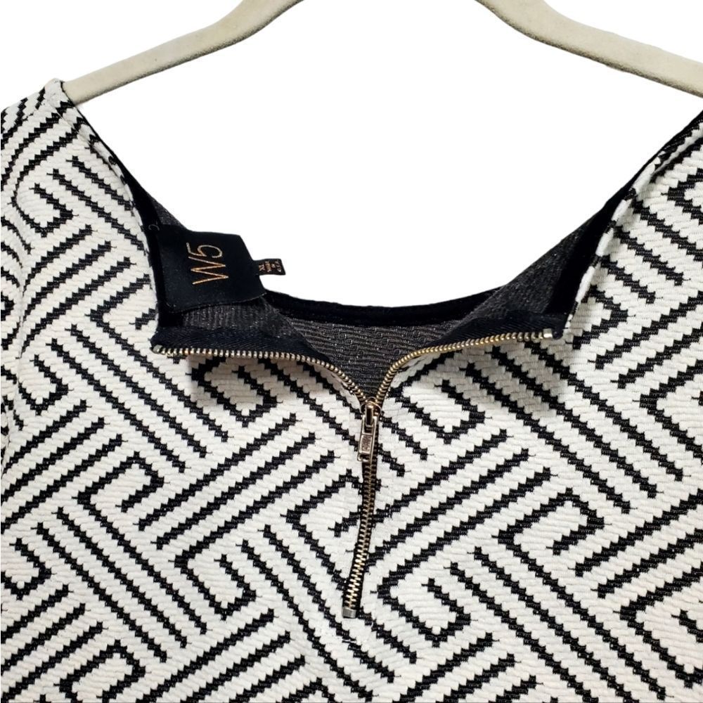 Anthropologie W5 Black and White Shirt with Fringe - Picture 4 of 6